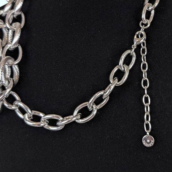 Talbots 2-Strand Chain Statement Necklace - Picture 4 of 5